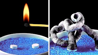 SATISFYING EASY SCIENCE EXPERIMENTS to do at home BY 5minute MAGIC [upl. by Goldsworthy]