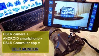 DSLR Controller app  Android smartphone  DSLR monitor [upl. by Ajuna]