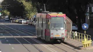 Trams in Iasi  Tramvaie in Iasi 🚋🚋  M6D  M8C Tram Spotting 2021 [upl. by Cardinal]