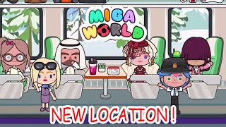 Miga Town My World  New Update Miga Train Station [upl. by Nohtahoj270]