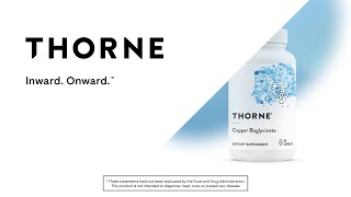 Copper Bisglycinate Supplement  Thorne [upl. by Anawad]