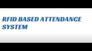 Project 15  RFID based attendance system using micro controller 8051 [upl. by Catton]