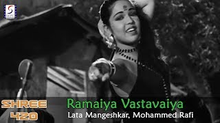 Ramaiya Vastavaiya  Lata Mangeshkar Mohammed Rafi  Shree 420  Raj Kapoor Nargis [upl. by Attenor918]