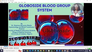 GLOBOSIDE BLOOD GROUP SYSTEM  GLOB BLOOD GROUP SYSTEM [upl. by Ennyl]