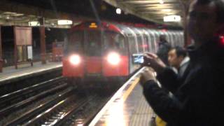 Piccadilly Line 1973TS Night Tube Livery Arrives At Barons Court w 1973TS Departing For Cockfosters [upl. by Aguayo]