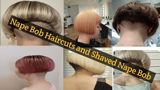 Best Nape Bob Haircuts Collection of 2023Shaved Nape Bob Haircuts  Most Trending Bob Haircuts [upl. by Ivz]