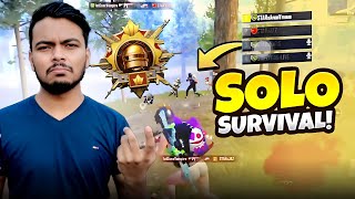 19 kills 1v4  Surviving Solo in Conqueror Lobby  PUBG Mobile [upl. by Jangro]