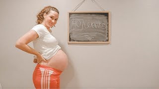 41 Weeks Pregnancy Belly Progression  Epic Transformation [upl. by Airres203]