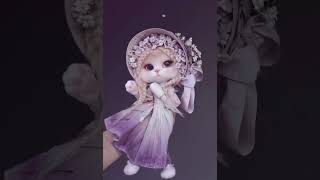 Gorgeous Needle Felted Cat Fairy Lady  Needle Felting ASMR  Needle Felting Cats [upl. by Mcnutt]