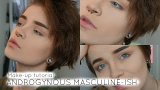 ANDROGYNOUS MASCULINEISH MAKEUP TUTORIAL [upl. by Intisar]