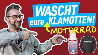 Warum ihr eure MotorradKlamotten WASCHEN solltet [upl. by Nylram]