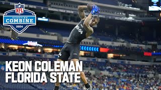 Keon Colemans FULL 2024 NFL Scouting Combine On Field Workout [upl. by Peacock]