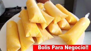 BOLIS PARA NEGOCIO SABOR ROMPOPE SUPER FACIL Y RAPIDOS EXTREMADAMENTE DELICIOSOS HIELITOS [upl. by Lowndes]