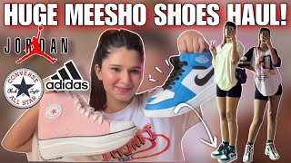 Huge MEESHO Shoes Haul💕Dupes of NikeAdidasConverse Under Rs599 Rupal Yadav meesho [upl. by Apps136]