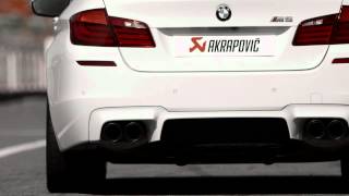 BMW M5 F10 with Akrapovič Evolution exhaust system [upl. by Nefets]