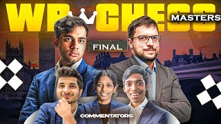 WR Chess Masters 2024  Finals Game 2  Arjun Erigaisi vs MVL  Commentary by Vidit Pragg Vaishali [upl. by Liuqnoj]