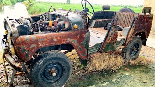 Restoration of ancient cars UAZ 469  Restore of the drive system UAZ 469 vehicle [upl. by Nolra261]