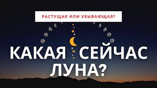 КАКАЯ СЕЙЧАС ЛУНА  РАСТУЩАЯ ИЛИ УБЫВАЮЩАЯ Лунный календарь растущей луны на 2021 год [upl. by Wadesworth]