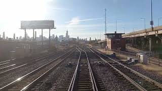 Metra Union Pacific Northwest Cab Ride Des Plaines  Chicago EXPRESS [upl. by Luba]