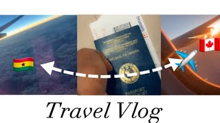 TRAVEL VLOG✈️ Relocating from Ghana🇬🇭to Canada 🇨🇦 as an international student🥰 relocationvlog [upl. by Colas]