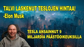 TALVI syynä TESLAN HINNANALENNUKSIIN Ei uutta Model Ytä tänä vuonna [upl. by Nylasej]