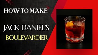 How to make Jack Daniels Boulevardier Cocktail 🍹 [upl. by Klement773]