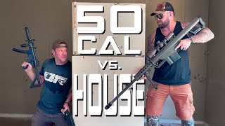 Memebusters Will a 50 Cal Really Go Through a House Feat The Fat Electrician [upl. by Lumbye125]