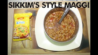 SIKKIM MAGGI RECIPE  MAGGI NOODLES RECIPE [upl. by Disini428]