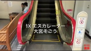 【東芝】1X エスカレーター 大宮そごう 1X escalator Omiya SOGO department store Saitama Japan [upl. by Ahsemat188]