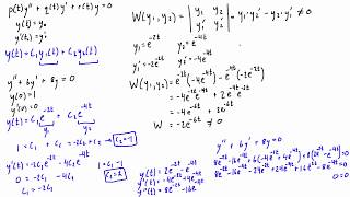 Fundamental solution set and wronskian [upl. by Saloma16]