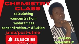 massmolar concentration and dilution calculations [upl. by Buell]