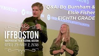 QampA Bo Burnham amp Elsie Fisher on EIGHTH GRADE IFFBoston 2018 [upl. by Daiz]