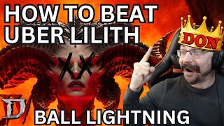 How to Kill Uber Lilith in Diablo IV  Ball Lightning Edition [upl. by Josephina]