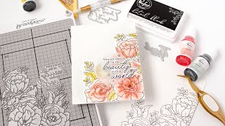 How To Create A Letterpress Card With Press Plates From Pinkfresh Studio [upl. by Leff299]