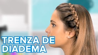 Cómo hacer una trenza de diadema  Peinados para niñas [upl. by Cedar]