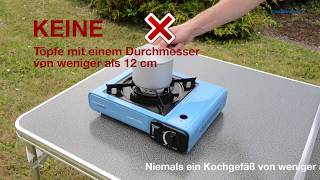 DECampingaz® CampBistro TischCampingkocher  quotTipps zur richtigen Nutzungquot [upl. by Rohpotsirhc]