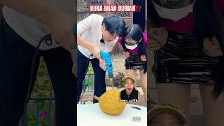 BUKA BUAH DURIAN⁉️ comedic pranking vlog funny woodworking comedy prank [upl. by Ten561]