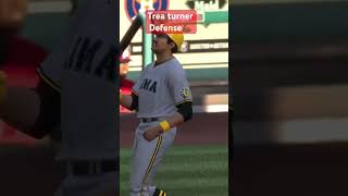 Trea Turners silky sliding stop mlbtheshow [upl. by Anivlac195]