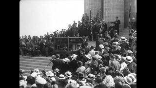 Montsec American Monument Dedication in 1937 [upl. by Norrad]