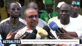 Ziguinchor  Le quotGovathon du service publicquot présenté à la communauté universitaire [upl. by Alard]