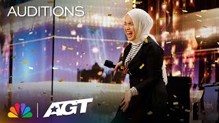 Putri Ariani reacts to her GOLDEN BUZZER Moment  AGT 2023 [upl. by Proudfoot287]