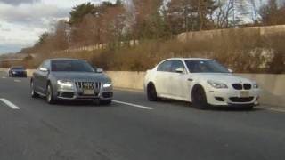 HD Highway RunsBMW M6 M5 Audi S5 Shelby GT500 and More [upl. by Giorgia]