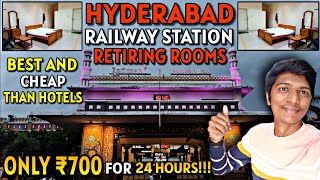 🚂HYDERABAD DECCAN RAILWAY RETIRING ROOM Only ₹700 for 24hrs  SecunderabadKachegudaNaveen Kumar [upl. by Nemajneb]