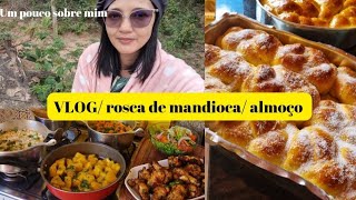 Um pouco sobre minha origem fiz pão de mandioca do meu caderno de receitas  almoço do dia e mais [upl. by Olimreh]