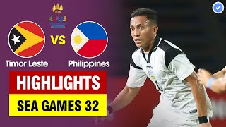 Highlights Timor Leste vs Philippines  Luis Figo tỏa sángĐông Timor tạo địa chấn với mưa bàn thắng [upl. by Elynad]