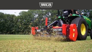 TRILO VCU 150 Verticuteer Verticutter Scarifier Vertikutiereinheit [upl. by Aura571]