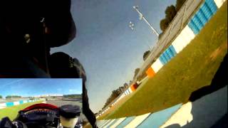 Jerez GP Tracksense November 2014  onboard zx10r Andrew Tasker [upl. by Yarezed]