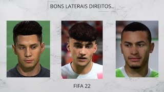 Fifa 22  Top 10 Laterais Direitos com FACE REAL para o seu MODO CARREIRA [upl. by Tabshey86]