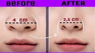 Top Exercise for Nose  Get Slim Nose  High Nose  Have Perfect amp Beautiful Nose at Home [upl. by Aniuqaoj730]