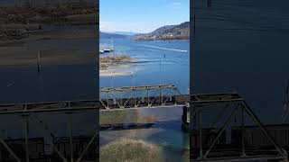 Crossing bridge into North Vancouver British Columbia travel Canada vancouver shorts [upl. by Eidnalem]